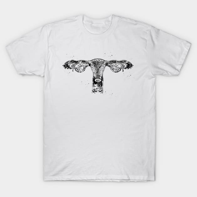 Uterus T-Shirt by erzebeth